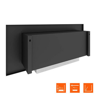 Биокамин в нишу SteelHeat LONG 900 Small