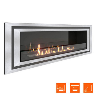 Биокамин в нишу SteelHeat LONG-D 1200 Small