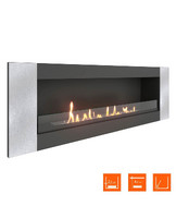 Биокамин в нишу SteelHeat LONG-V 1200 Small