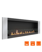 Биокамин в нишу SteelHeat LONG-V 1500 XL